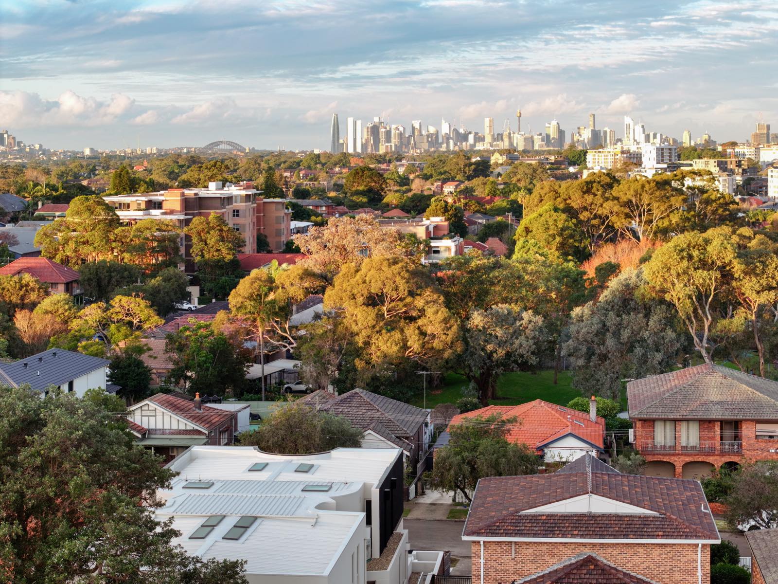 Drone — a delivered FLEX example: Aerial photography and footage — the block, the position, the view.